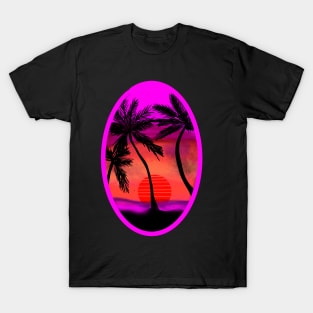 Sunset in the beach T-Shirt